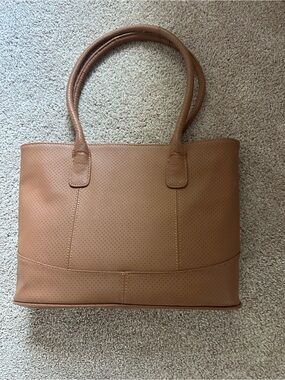 AmeriLeather Tan Tote Bag with Double Handles NWOT